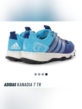 Adidas Kanadia 7 TR women's Runner Trail Shoe Blue & White Size 6.5